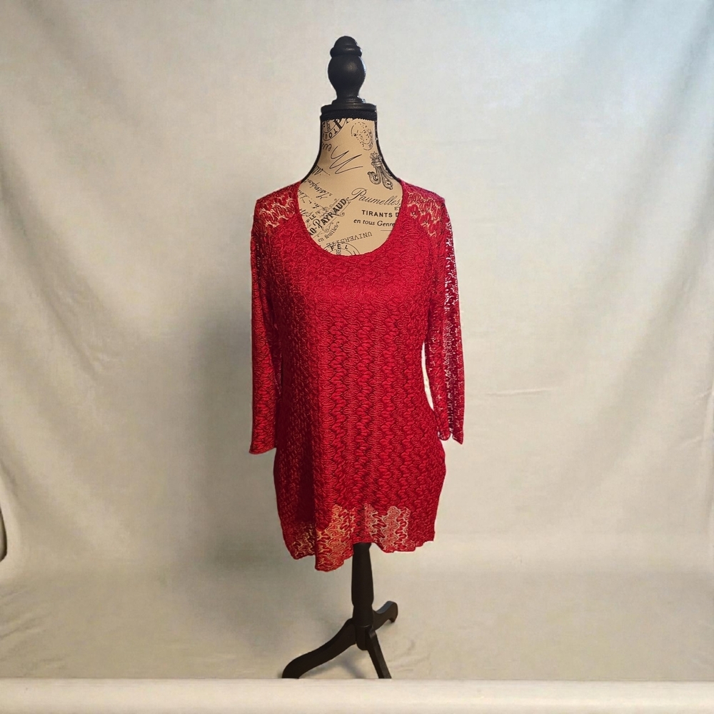 Indigo Soul Vibrant Red Top